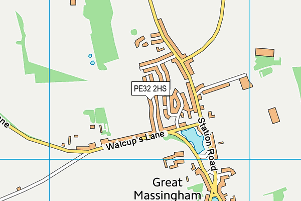 PE32 2HS map - OS VectorMap District (Ordnance Survey)