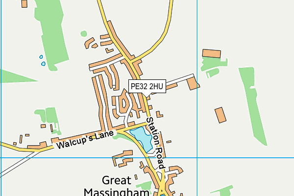 PE32 2HU map - OS VectorMap District (Ordnance Survey)