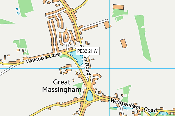 PE32 2HW map - OS VectorMap District (Ordnance Survey)