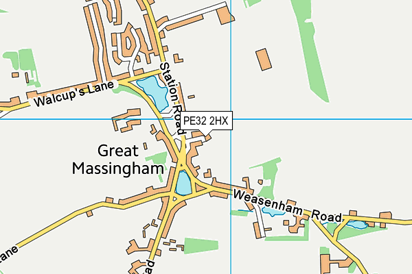 PE32 2HX map - OS VectorMap District (Ordnance Survey)