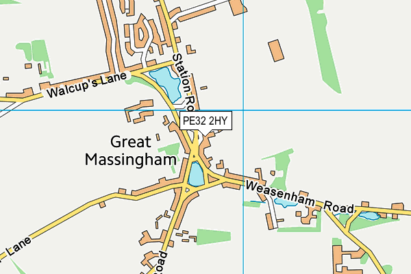 PE32 2HY map - OS VectorMap District (Ordnance Survey)