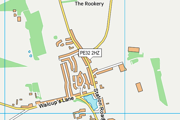 PE32 2HZ map - OS VectorMap District (Ordnance Survey)