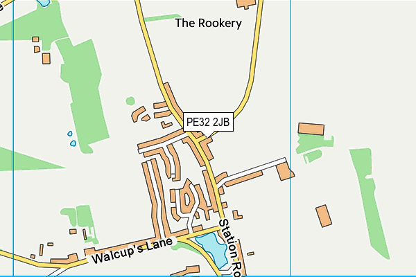 PE32 2JB map - OS VectorMap District (Ordnance Survey)
