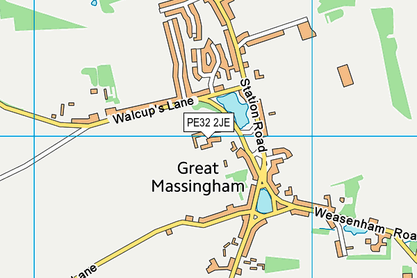 PE32 2JE map - OS VectorMap District (Ordnance Survey)