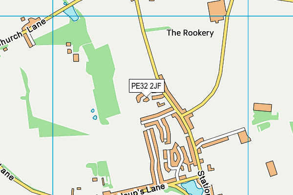 PE32 2JF map - OS VectorMap District (Ordnance Survey)