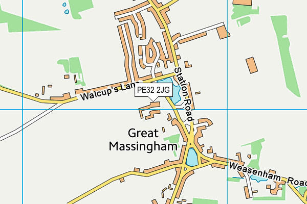 PE32 2JG map - OS VectorMap District (Ordnance Survey)