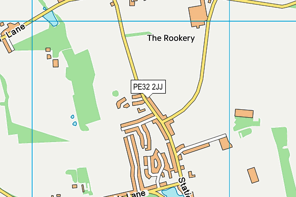 PE32 2JJ map - OS VectorMap District (Ordnance Survey)