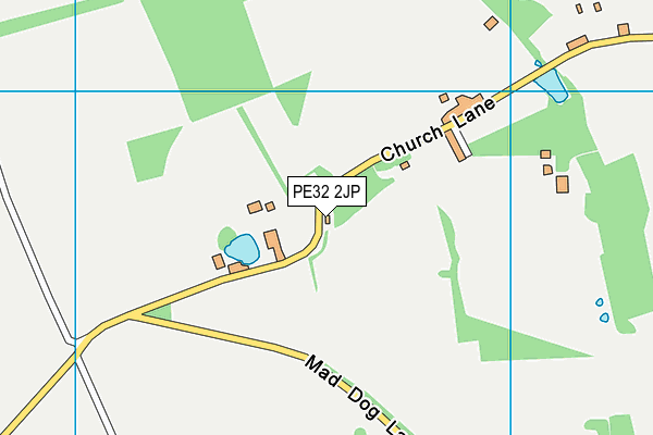 PE32 2JP map - OS VectorMap District (Ordnance Survey)