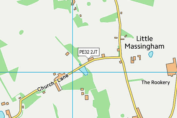 PE32 2JT map - OS VectorMap District (Ordnance Survey)