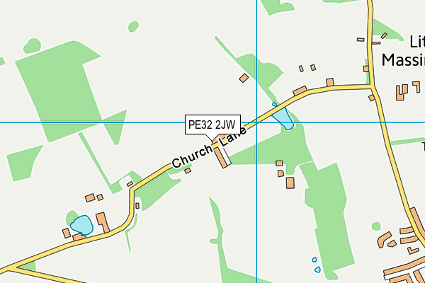 PE32 2JW map - OS VectorMap District (Ordnance Survey)