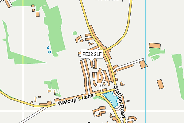PE32 2LF map - OS VectorMap District (Ordnance Survey)