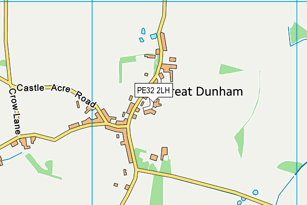 PE32 2LH map - OS VectorMap District (Ordnance Survey)