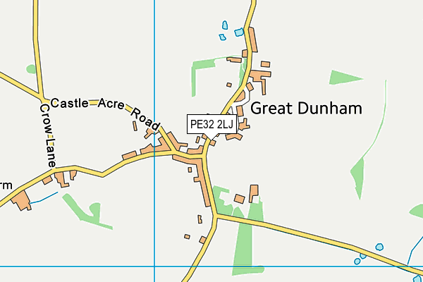 PE32 2LJ map - OS VectorMap District (Ordnance Survey)