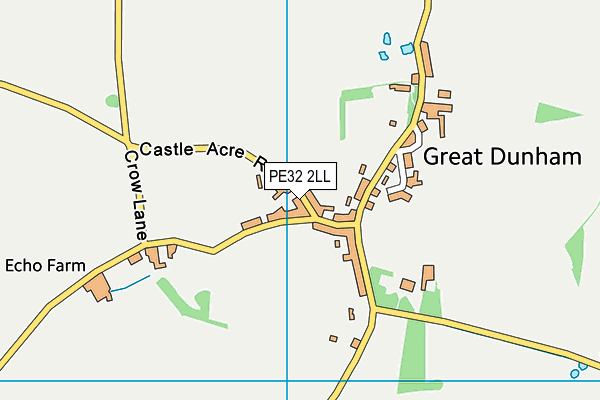 PE32 2LL map - OS VectorMap District (Ordnance Survey)