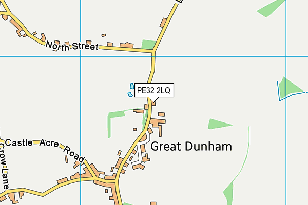 Great Dunham Primary School map (PE32 2LQ) - OS VectorMap District (Ordnance Survey)