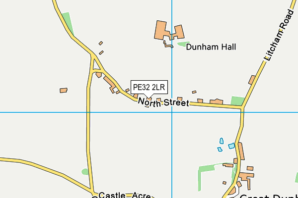 PE32 2LR map - OS VectorMap District (Ordnance Survey)
