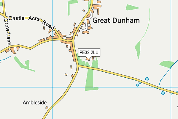 PE32 2LU map - OS VectorMap District (Ordnance Survey)