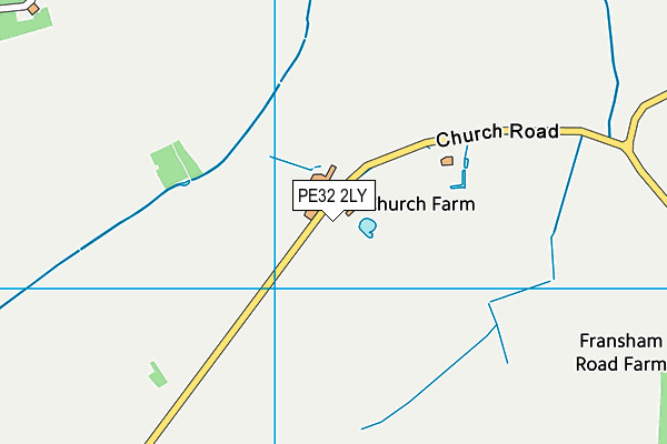 PE32 2LY map - OS VectorMap District (Ordnance Survey)