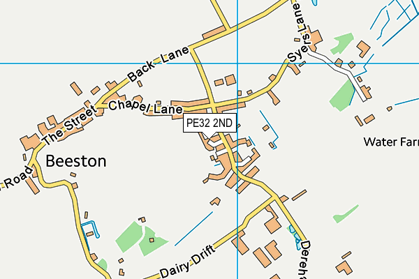 PE32 2ND map - OS VectorMap District (Ordnance Survey)
