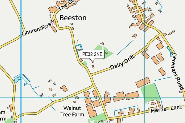 PE32 2NE map - OS VectorMap District (Ordnance Survey)