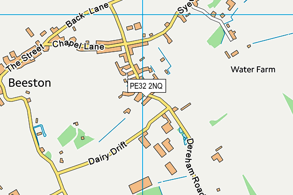 Beeston Primary School map (PE32 2NQ) - OS VectorMap District (Ordnance Survey)