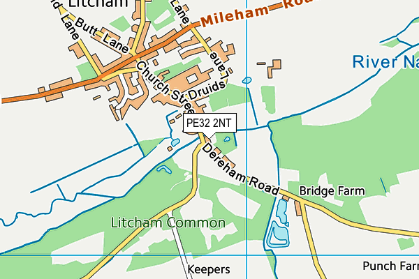 PE32 2NT map - OS VectorMap District (Ordnance Survey)