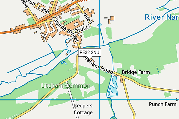 PE32 2NU map - OS VectorMap District (Ordnance Survey)