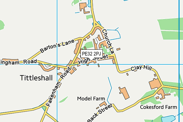 PE32 2PJ map - OS VectorMap District (Ordnance Survey)