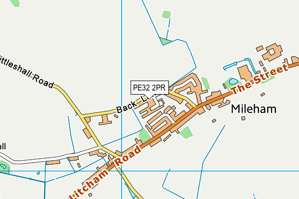 PE32 2PR map - OS VectorMap District (Ordnance Survey)