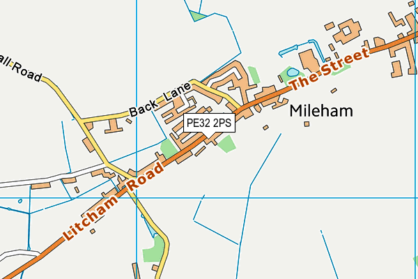 PE32 2PS map - OS VectorMap District (Ordnance Survey)