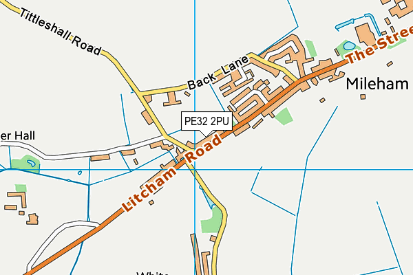 PE32 2PU map - OS VectorMap District (Ordnance Survey)