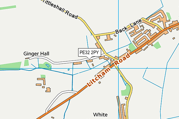 PE32 2PY map - OS VectorMap District (Ordnance Survey)