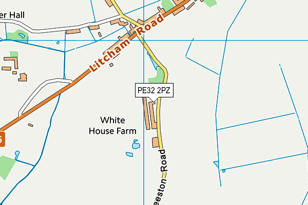 PE32 2PZ map - OS VectorMap District (Ordnance Survey)