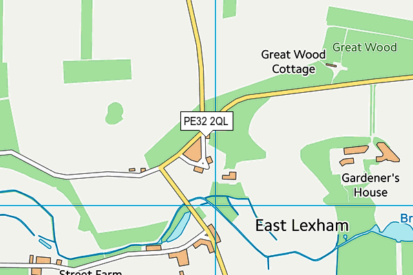 PE32 2QL map - OS VectorMap District (Ordnance Survey)