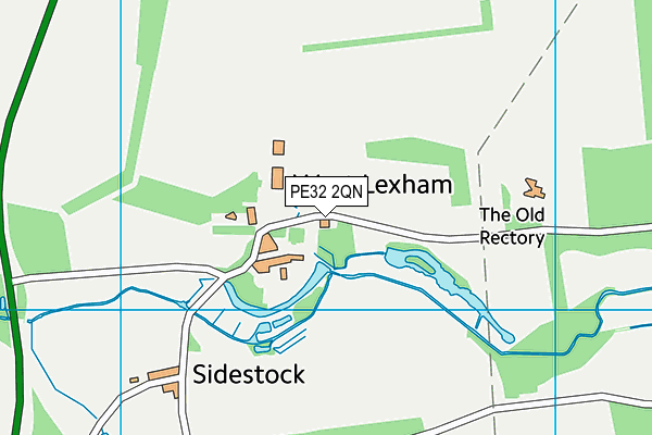 PE32 2QN map - OS VectorMap District (Ordnance Survey)