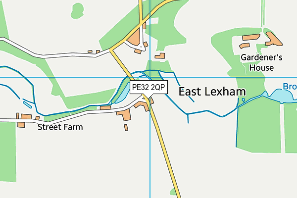PE32 2QP map - OS VectorMap District (Ordnance Survey)