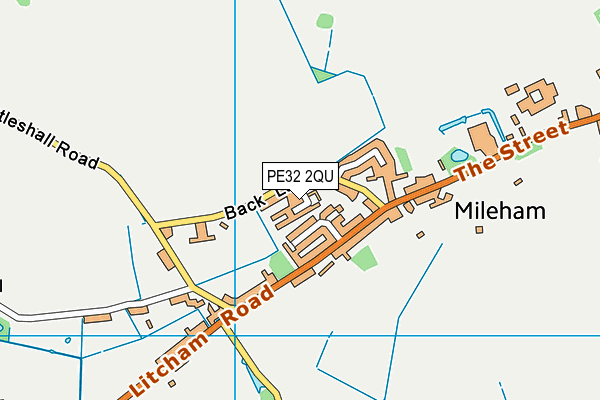 PE32 2QU map - OS VectorMap District (Ordnance Survey)