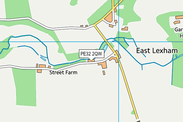 PE32 2QW map - OS VectorMap District (Ordnance Survey)