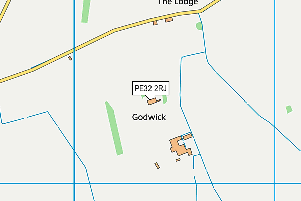 PE32 2RJ map - OS VectorMap District (Ordnance Survey)