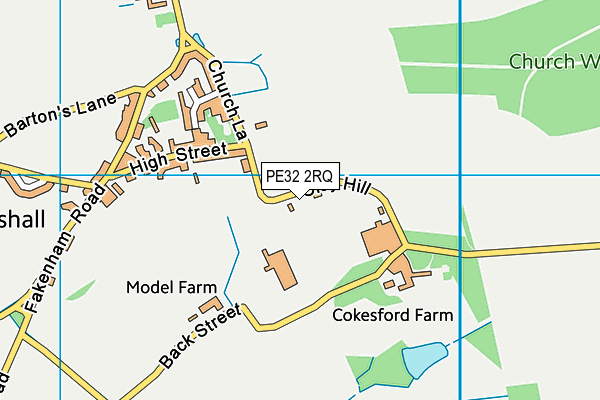 PE32 2RQ map - OS VectorMap District (Ordnance Survey)