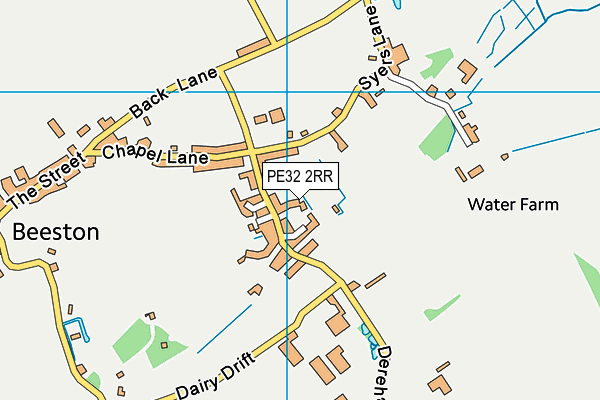 PE32 2RR map - OS VectorMap District (Ordnance Survey)