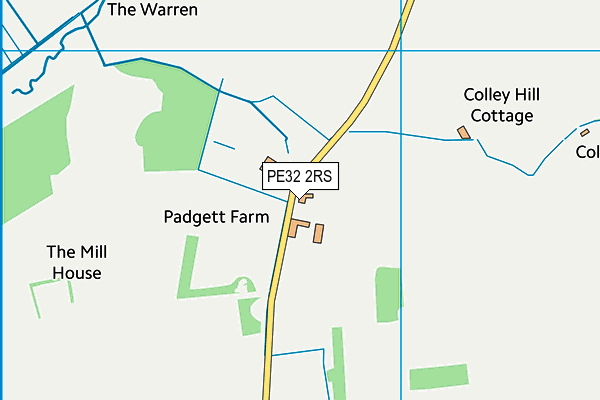PE32 2RS map - OS VectorMap District (Ordnance Survey)