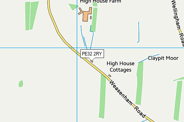 PE32 2RY map - OS VectorMap District (Ordnance Survey)