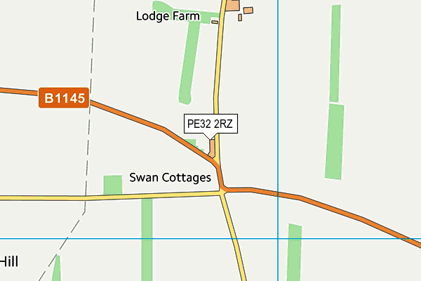 PE32 2RZ map - OS VectorMap District (Ordnance Survey)