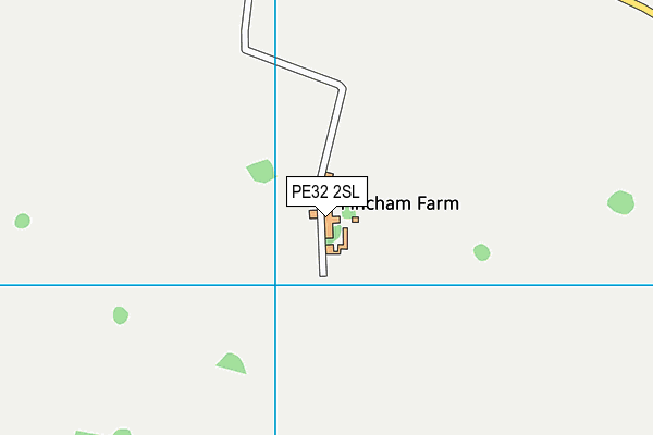 PE32 2SL map - OS VectorMap District (Ordnance Survey)