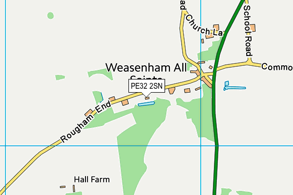 PE32 2SN map - OS VectorMap District (Ordnance Survey)