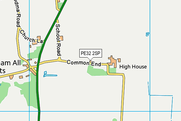 PE32 2SP map - OS VectorMap District (Ordnance Survey)