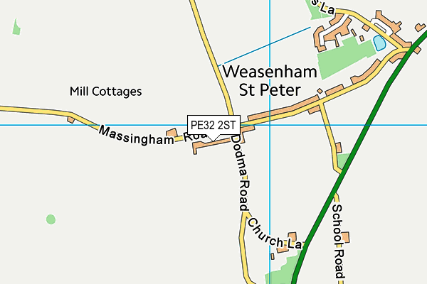 PE32 2ST map - OS VectorMap District (Ordnance Survey)