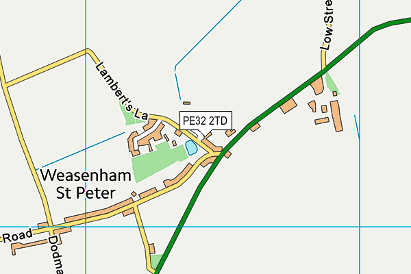 PE32 2TD map - OS VectorMap District (Ordnance Survey)