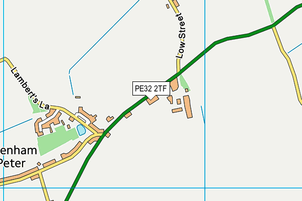 PE32 2TF map - OS VectorMap District (Ordnance Survey)